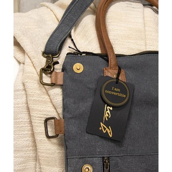 NWT Mona B Ash Fold-Over Convertible Purse - Picture 2 of 5